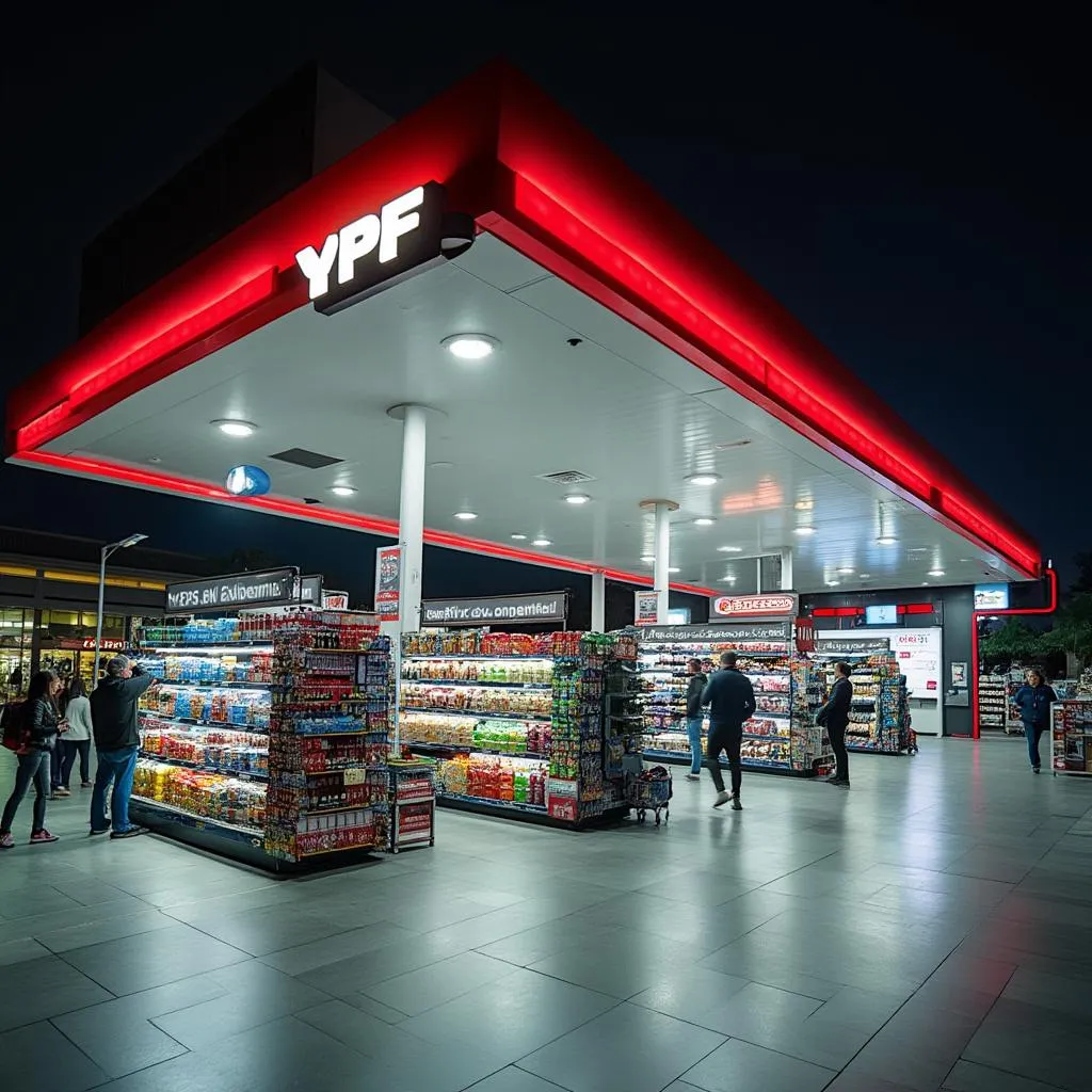 Tienda de conveniencia en estación de servicio