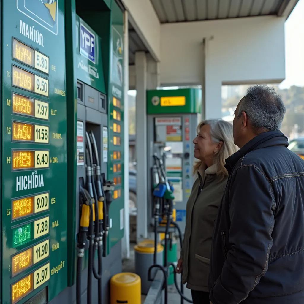 Actualización de precios de combustibles