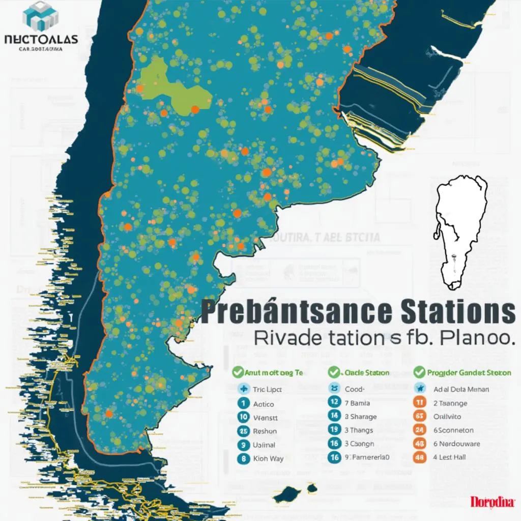 Gráfico de distribución de estaciones de servicio en Argentina